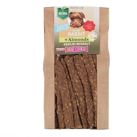 Milord Dog Treats with Rabbit and Almonds, 80 g