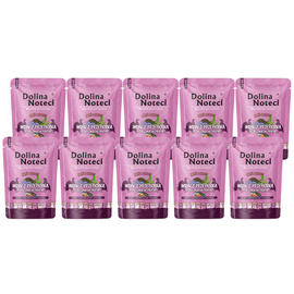 Dolina Noteci Superfood Wet Cat Food for Spayed Cats: Turkey with Quail and Green Tea, Pâté & Filet, 10-pack (85 g each)