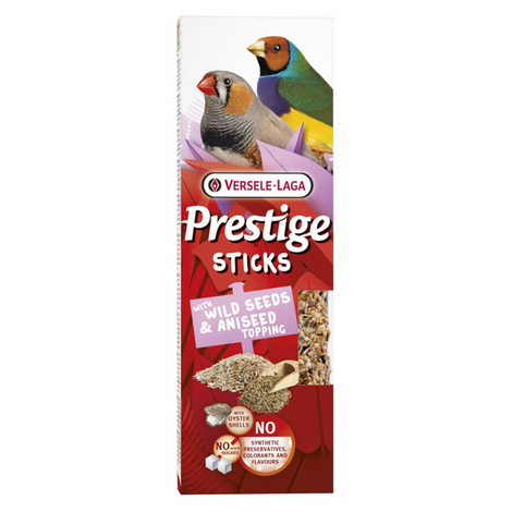 Versele Laga Prestige Sticks: Seed Sticks with Wild Seeds and Anise Sprinkles for Passerines, 60 g