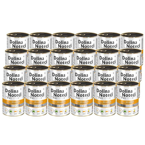 Dolina Noteci s Premium Wet Dog Food, Rich in Duck and Pumpkin, 24 x 400 g Pack