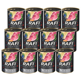 Rafi Wet Dog Food: Beef Stomachs with Ham, 12-Pack (800 g each)