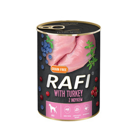 Rafi Wet Dog Food with Turkey, 400 g