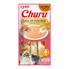 Inaba Cat Churu Cat Treats with Salmon and Chicken, 4 x 14 g