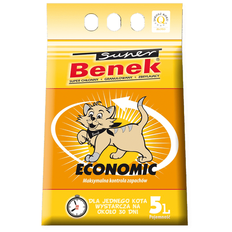 Certech " Super Benek " Active Economic Cat Litter, 5 L