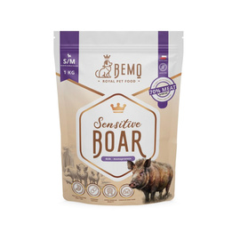 Bemo Sensitive Boar - Hypoallergenic, single-protein dry food with wild boar for adult dogs of small and medium breeds (S/M), 1 kg
