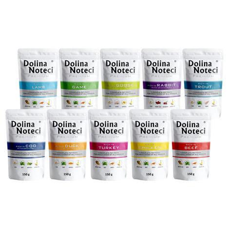 Dolina Noteci Premium Mix Wet Dog Food, 10 x 150 g