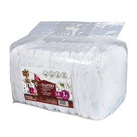 Barry King Dog Pee Pads for Female Dogs, Size L, 12-pack