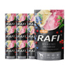 Rafi Wet Dog Food: Beef Stomachs with Ham, 10 x 500 g Set