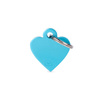 MyFamily Basic Address Tag - Small Blue Heart