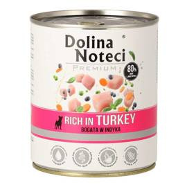 Dolina Noteci Premium Wet Dog Food, Rich in Turkey, 800 g Can, LIMITED EDITION