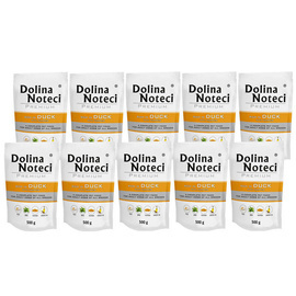 Dolina Noteci Premium Wet Dog Food, Rich in Duck and Pumpkin, 10 x 500 g Set