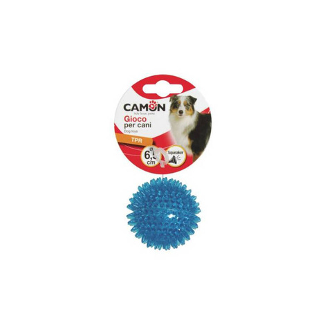 Camon Spiked Ball Dog Toy with Sound, 8 cm