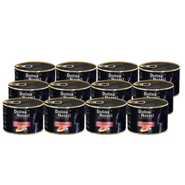 Dolina Noteci Premium Wet Cat Food Rich in Salmon, 12-pack (12 x 185 g)