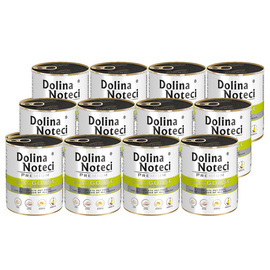 Dolina Noteci Premium Wet Dog Food, Rich in Goose with Potatoes, 12 x 800 g Set