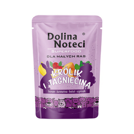 Dolina Noteci Superfood Wet Dog Food for Small Breeds: Rabbit and Lamb, 100 g