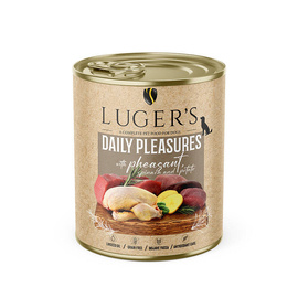 Luger's Daily Pleasures Wet Dog Food with Pheasant, Spinach, and Potatoes, 800 g