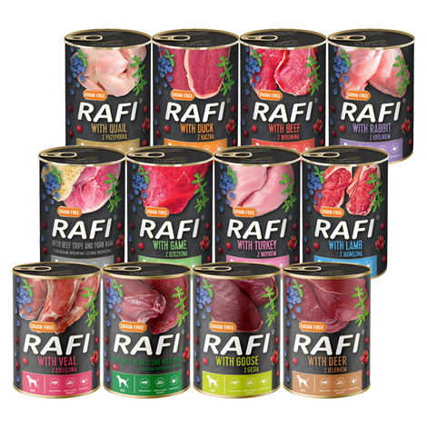 Rafi Wet Dog Food with Duck, 400 g