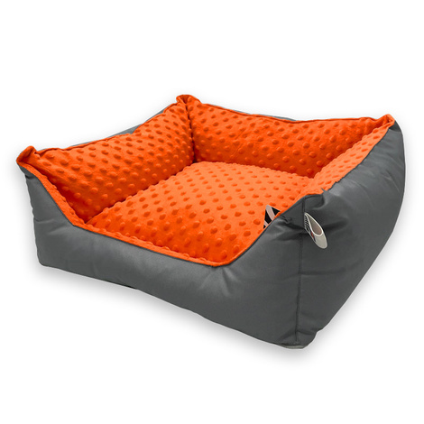 Pupilarni Sofa—a bed for dogs or cats, size. XS orange and gray