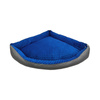 Pupilar Corner Dog Bed, Size M, Navy Blue