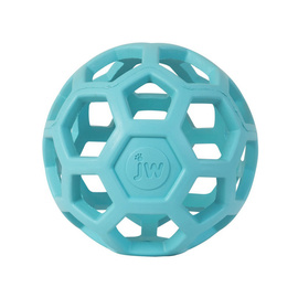 JW Pet Hol-ee Roller Openwork Dog Ball, Light Blue, Medium, 11.5 cm