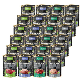Super Rafi Cat Wet Food for Spayed Cats, Assorted Flavors, 12 x 400 g Pack