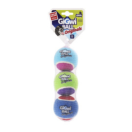 Gigwi Tennis Balls for Dogs, Set of 3. size M