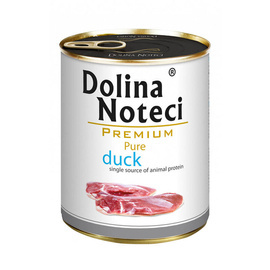 Dolina Noteci Premium Pure Wet Dog Food for Dogs with Allergies, Rich in Duck, 800 g Can