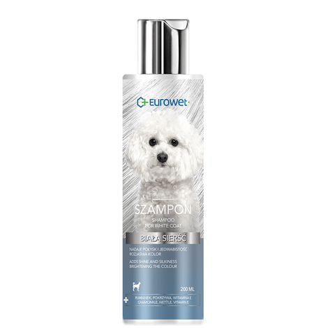 Eurowet Dog Shampoo for White Coats, 200 ml