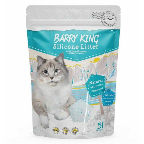 Barry King Silicone Cat Litter, Fine Grain, 5 L