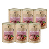 Luger's Daily Pleasures Wet Dog Food with Veal and Carrots, 6 x 400 g Set