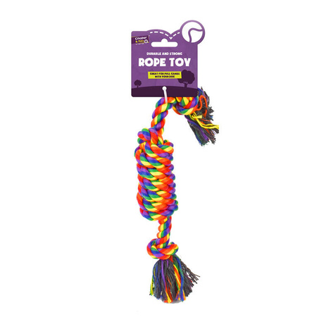 Cooper & Pals Dog Tug Toy, Red Knot, 35 cm