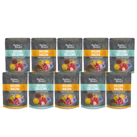 Dolina Noteci Premium Dry Cat Food for Spayed Cats: Veal and Duck, 10-Pack (150 g each)