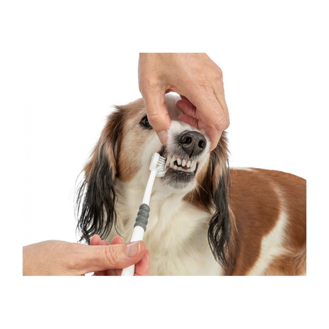 TRIXIE Three-Sided Toothbrush for Dogs and Cats, 18 cm