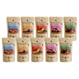 Luger's On Special Occasion Wet Dog Food, Mixed Flavors, 10 x 150 g Pack