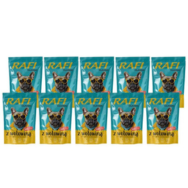 Rafi Classic Wet Dog Food with Beef, 10-Pack (400 g each)