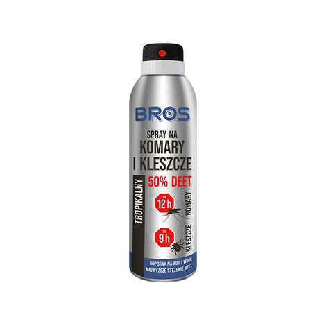 Bros Mosquito and Tick Repellent Spray, 50% DEET, 90 ml