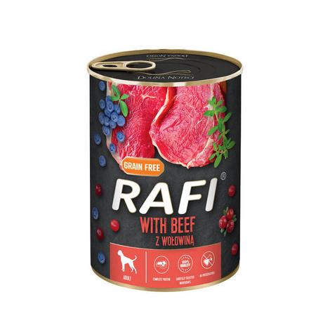 Rafi Wet Dog Food with Beef, 400 g