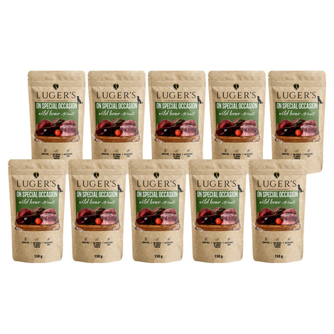 Luger's On Special Occasion Wet Dog Food: Wild Boar with Tomato, 10 x 150 g Set