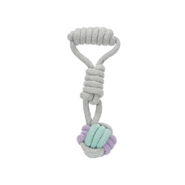 Trixie Junior Dog Toy: Rope Ball with Handle, 6 cm/23 cm
