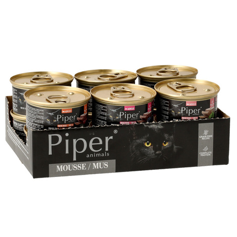 Piper Animals Mus Wet Cat Food, Mixed Flavors, 12 x 85 g
