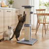 Gaczoo Cat Scratcher, Dark Gray, 50 x 50 x 96 cm