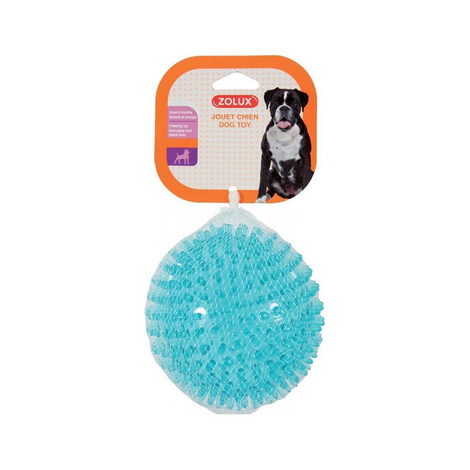Zolux TPR POP Teething Toy with Spikes, Turquoise, 8 cm