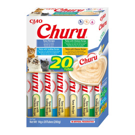 Inaba Cat Churu Cat Treats with Tuna, 20 x 14 g