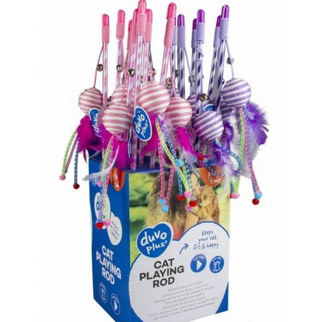 Duvo+ Cat Toy: Cat Fishing Rod with a String Ball