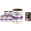 Dolina Noteci Premium Wet Dog Food, Rich in Rabbit with Cranberries, 6-Pack (800 g each) + Free Piper Animals with Chicken Hearts and Spinach (400 g)