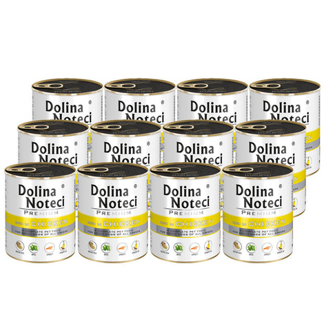 Dolina Noteci Premium Wet Dog Food, Rich in Chicken, 12-Pack (800 g each)