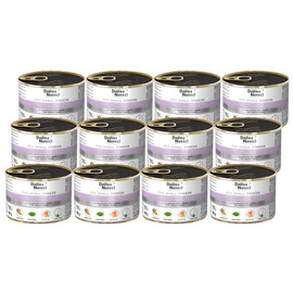 Dolina Noteci Premium Wet Dog Food for Small Breeds with Rabbit, Beans, and Brown Rice—12-pack (185 g each)
