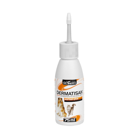 Dermatisan Aurisal Plus Ear Care Solution for Dogs and Cats, 75 ml