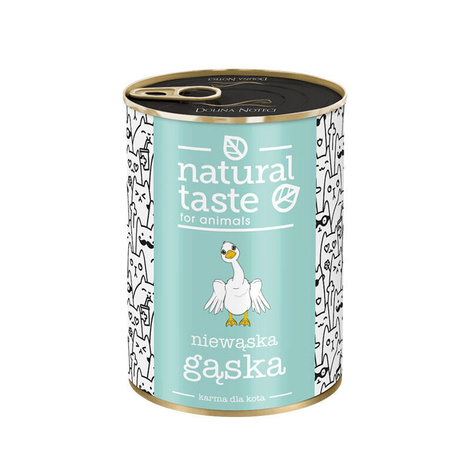 Natural Taste Niewąska Gąska Wet Cat Food – Goose Meal, 400 g