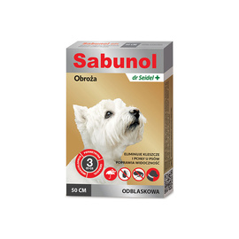 Sabunol Reflective Flea and Tick Collar for Dogs, 50 cm